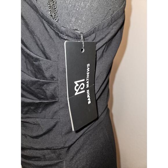 NWT! Sarin Mathews One Shoulder Dress Black Size Large MSRP $60 - Picture 12 of 13